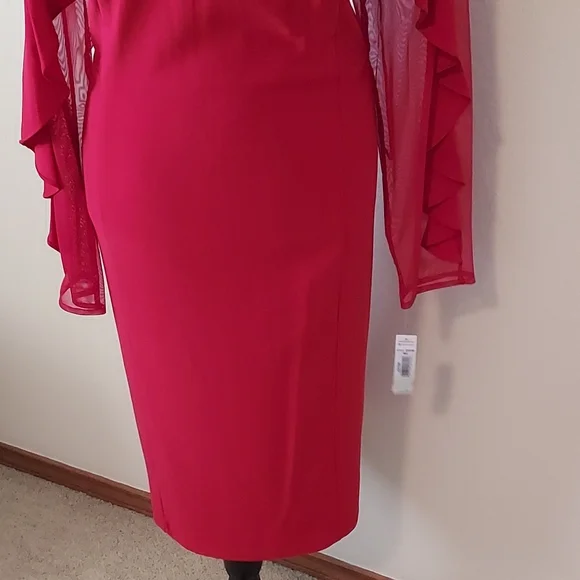 🎉HP 2/22🎉NWT, R&M Richards SEXY RED DRESS - Picture 4 of 6